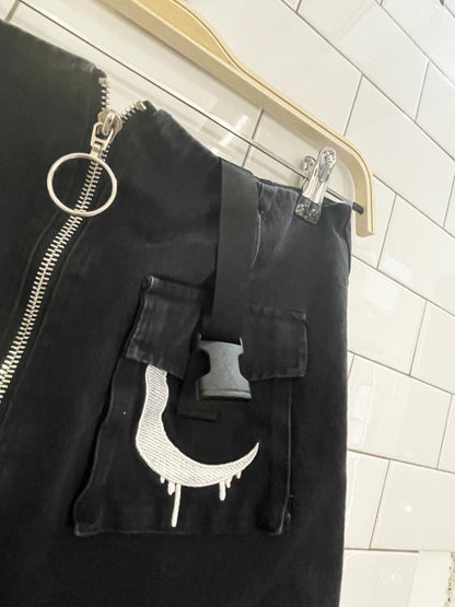 miu - b half moon vamp mini skirt - good market thrift store