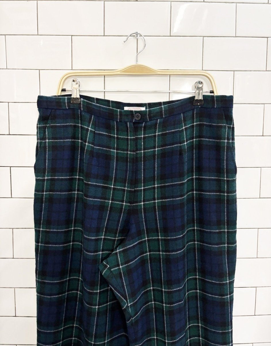 vintage 80s pendleton mccallum tartan pure wool trousers - good market thrift store
