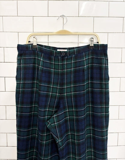 vintage 80s pendleton mccallum tartan pure wool trousers - good market thrift store