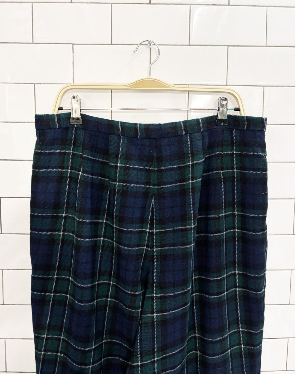 vintage 80s pendleton mccallum tartan pure wool trousers - good market thrift store
