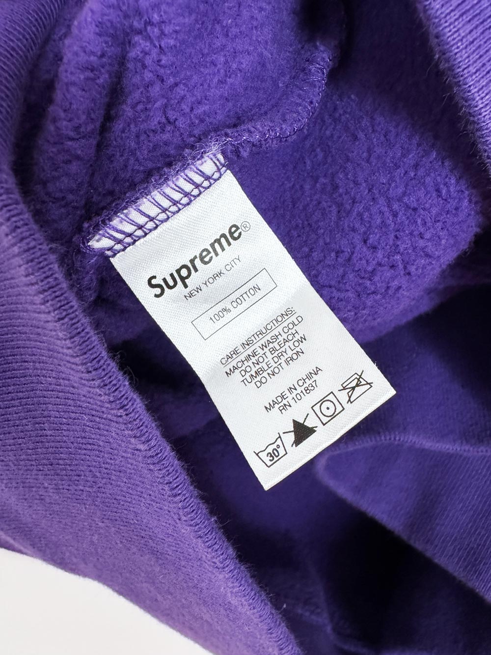 vintage 00s supreme embroidered spellout colour block sweatshirt