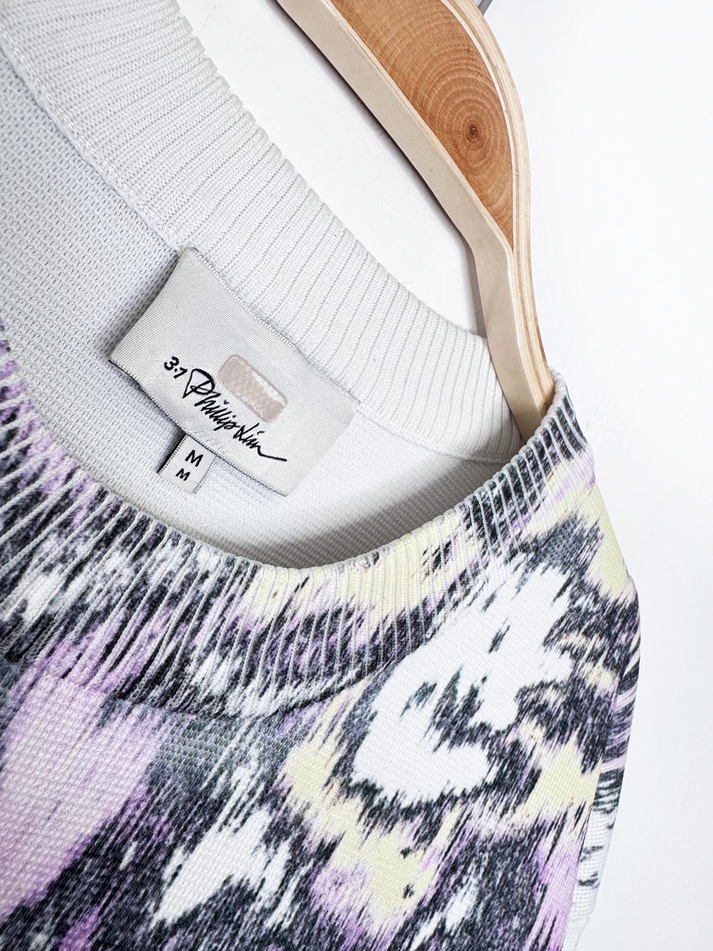 3.1 phillip lim abstract daisy printed pullover sweater