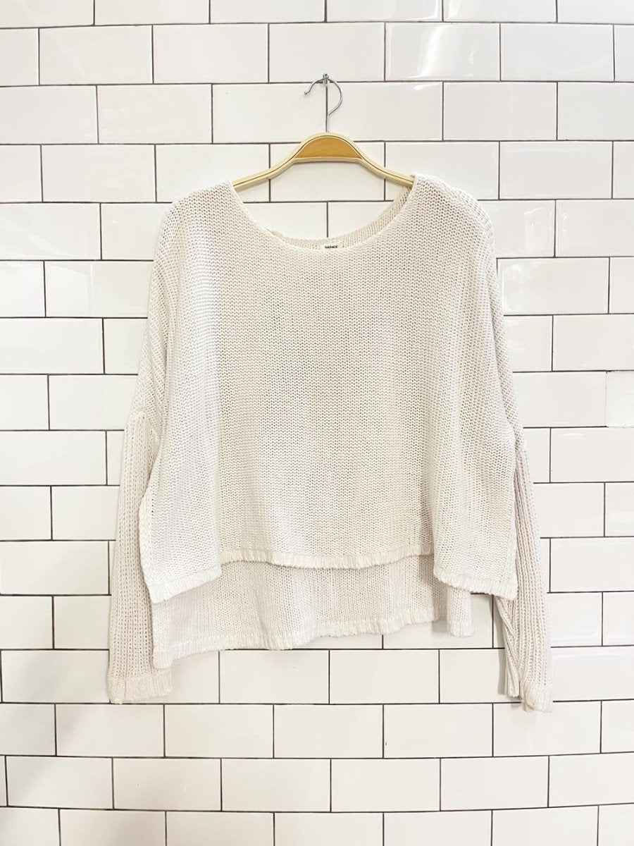 garage boxy loose knit summer knit - good market thrift store