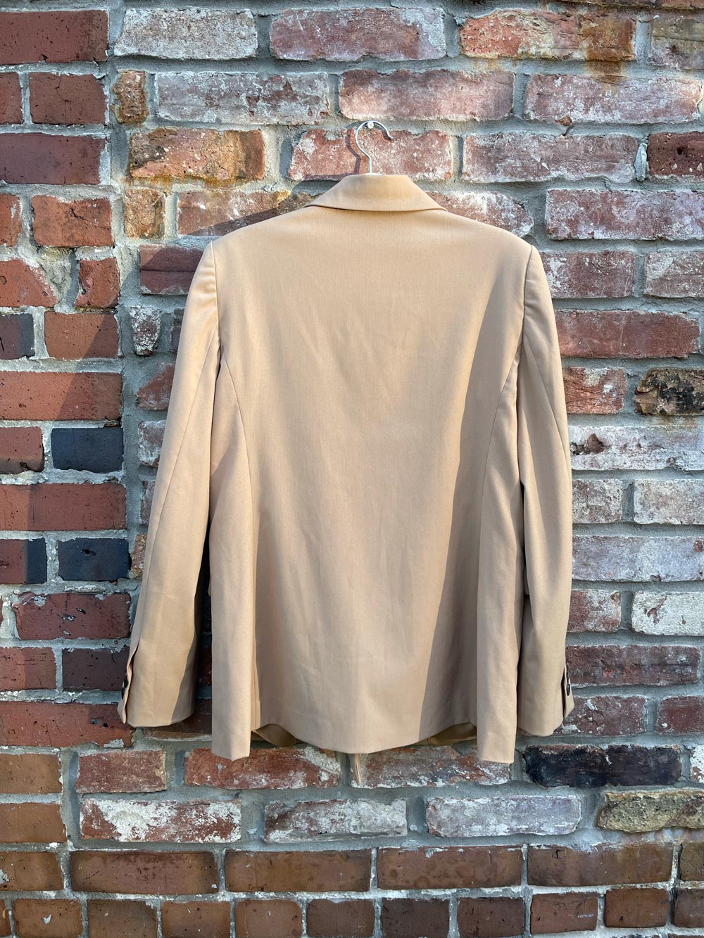 mango camel double breasted blazer