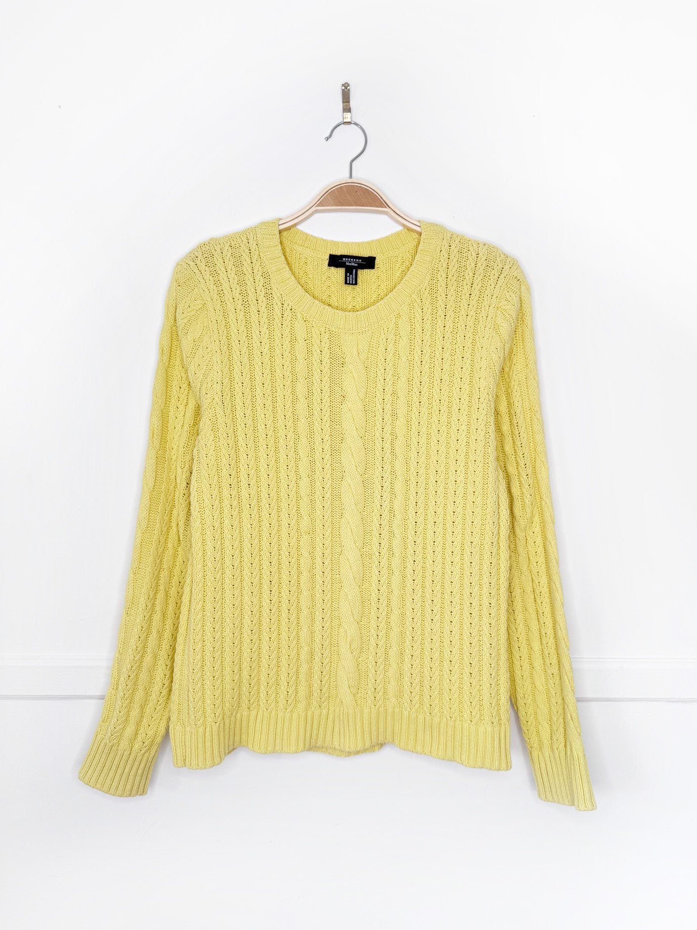 max mara weekend cable knit sweater