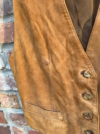 vintage st michael lamb suede vest