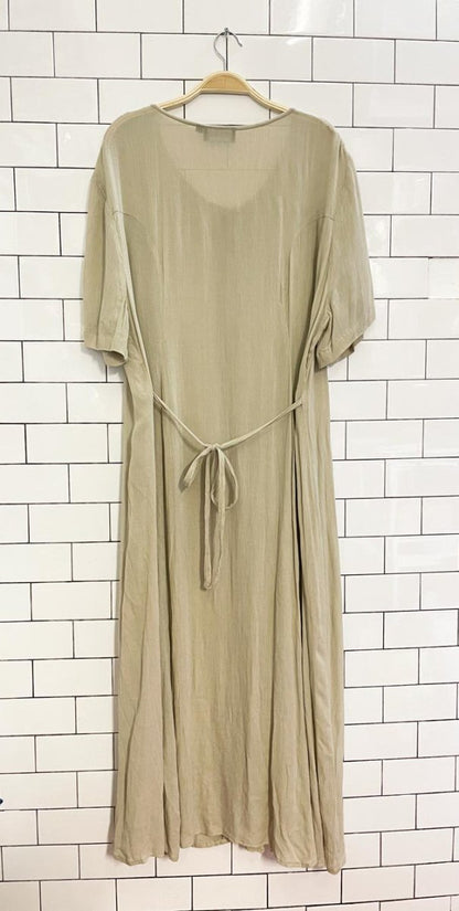 vintage 00s cotton hills full button maxi dress - good market thrift store