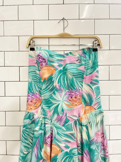 vintage 80s sea suns strapless dress - good market thrift store