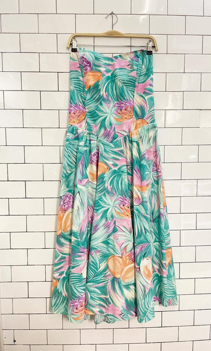 vintage 80s sea suns strapless dress - good market thrift store