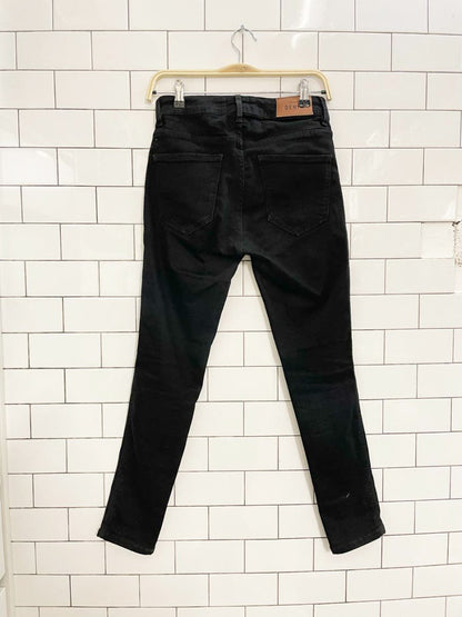 sézane denim slim parfait black jeans - good market thrift store