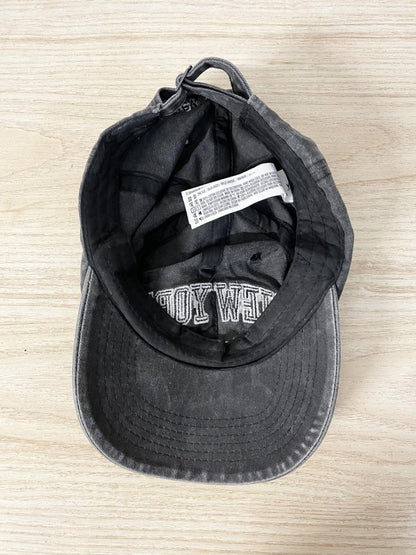 new york embroidered faded cotton cap - good market thrift store