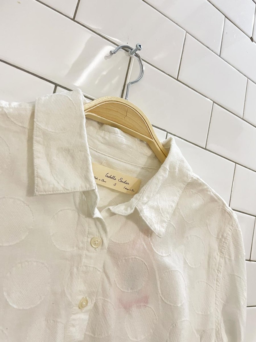 anthro isabella sinclair belia peplum blouse - good market thrift store