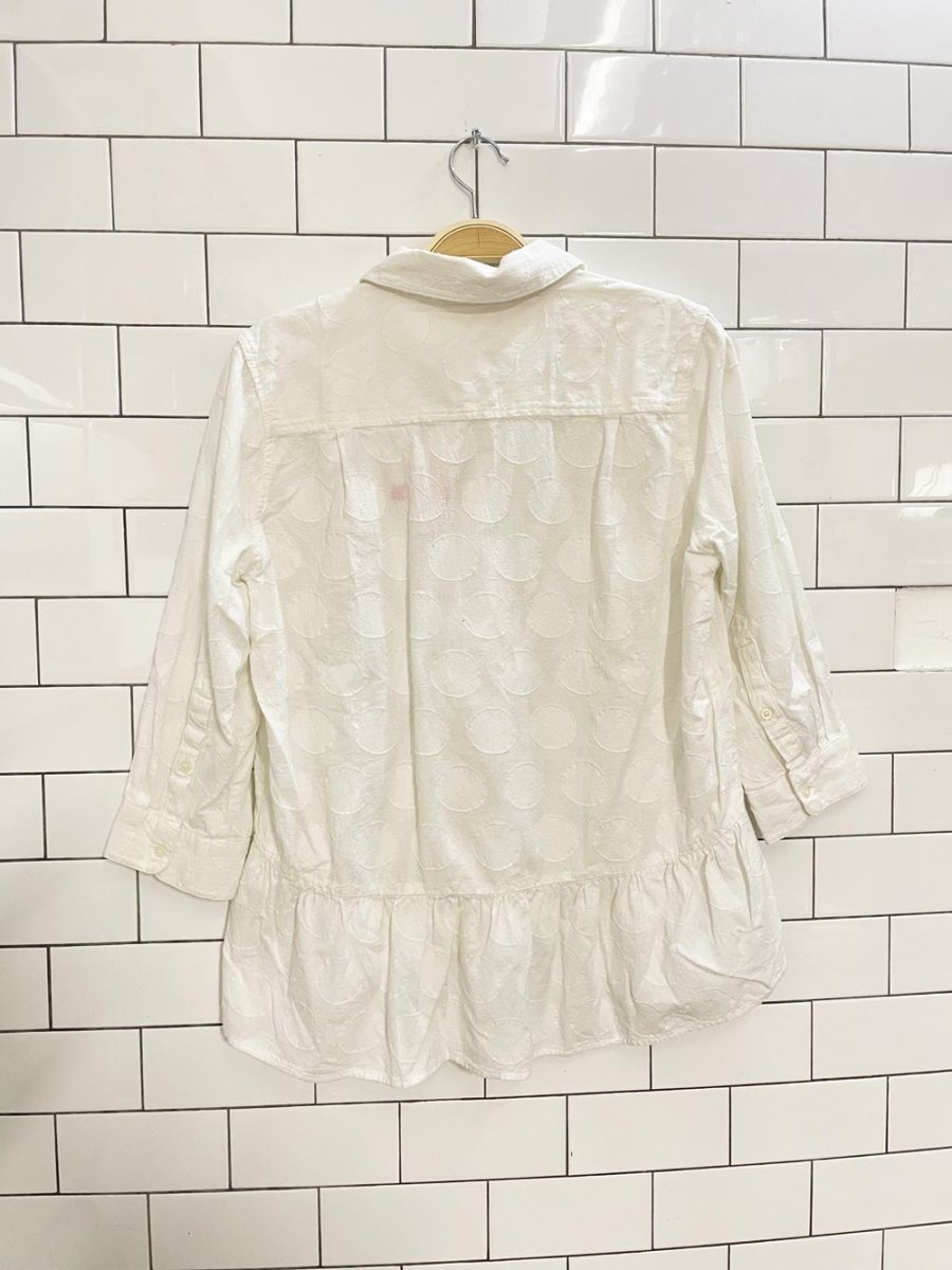 anthro isabella sinclair belia peplum blouse - good market thrift store