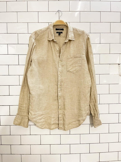 banana republic 100% linen camden shirt - good market thrift store