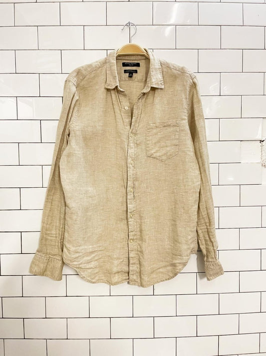 banana republic 100% linen camden shirt - good market thrift store
