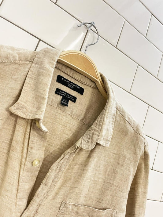 banana republic 100% linen camden shirt - good market thrift store
