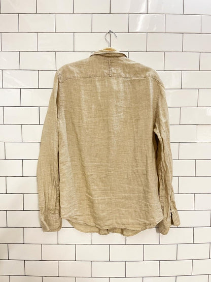 banana republic 100% linen camden shirt - good market thrift store