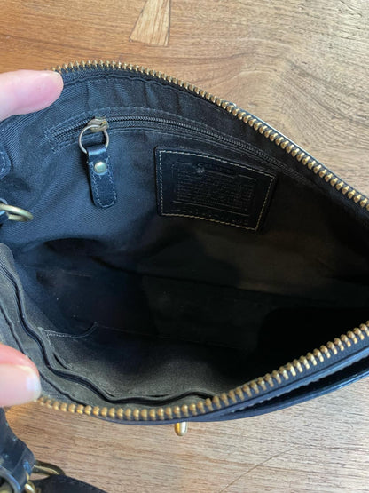 vintage 00s coach turnlock mini leather shoulder bag