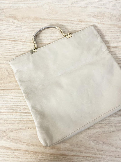 vintage clix leather fold over clutch handbag - good market thrift store