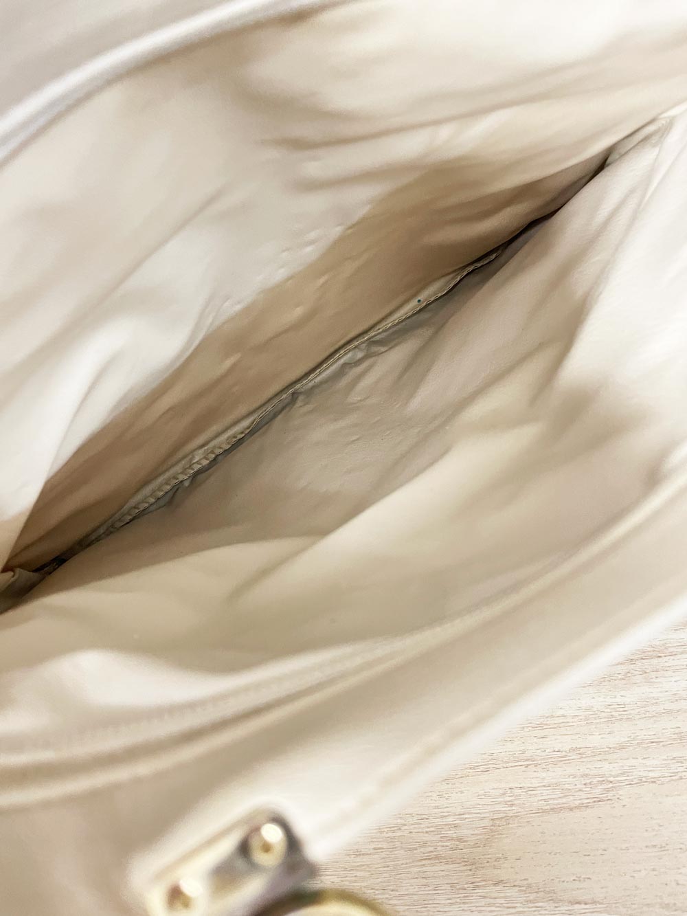 vintage clix leather fold over clutch handbag - good market thrift store