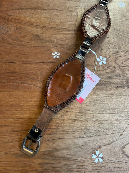 vintage rancher braided leather concho belt
