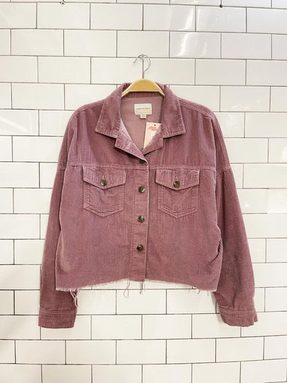 ae chunky cord cropped shirt - good market thrift store