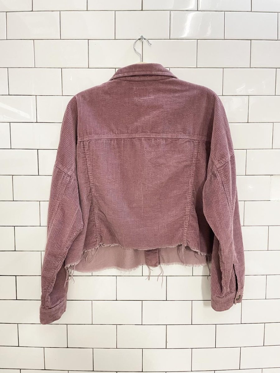 ae chunky cord cropped shirt - good market thrift store
