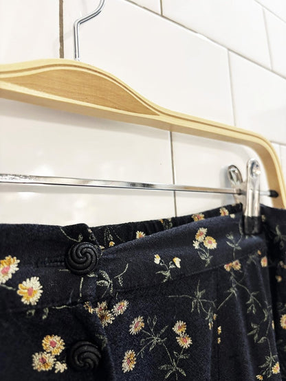 vintage 90s fritzi california floral midi skirt | made in usa - good market thrift store