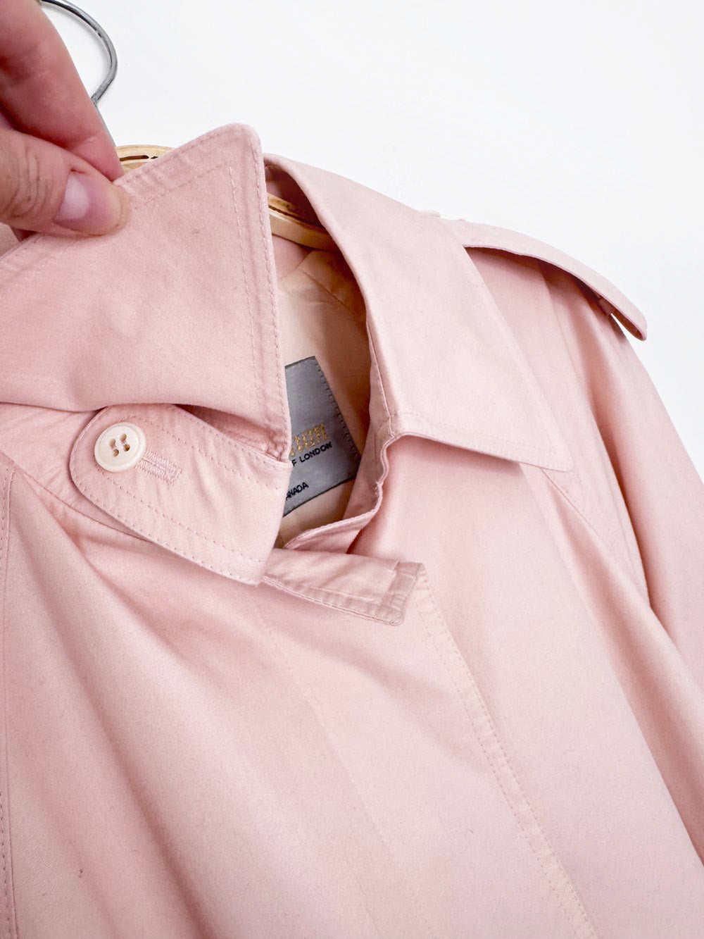 vintage 80s aquascutum cape back classic belted trench coat | aqua 5 | made in Canada