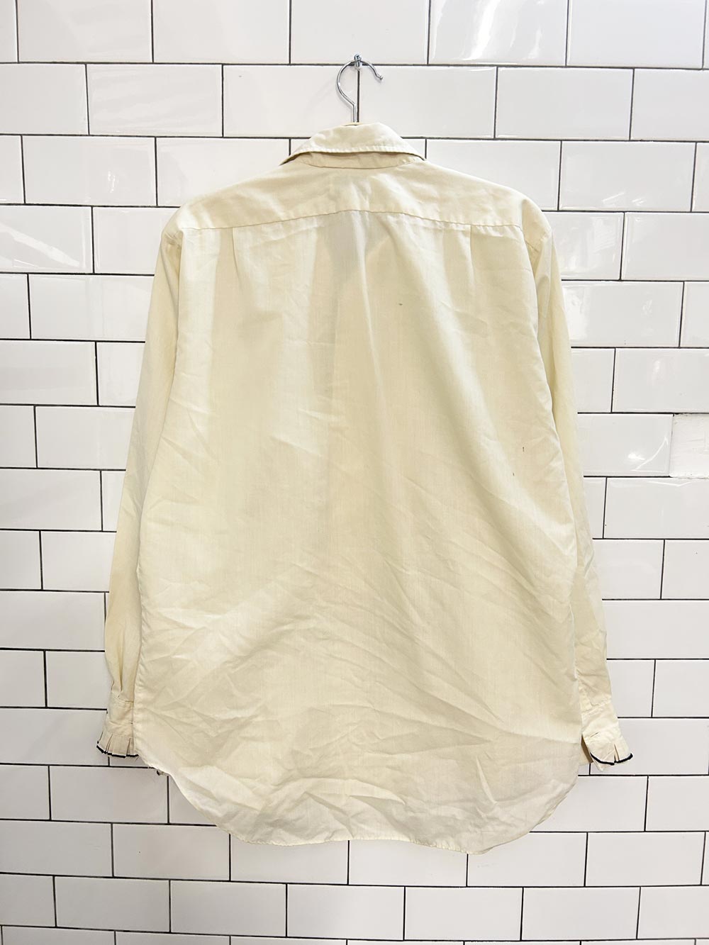 vintage 70s glenbury formal clothes ruffled tuxedo shirt - good market thrift store