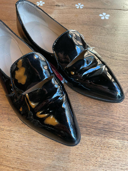 elizabeth and james aly patent loafers