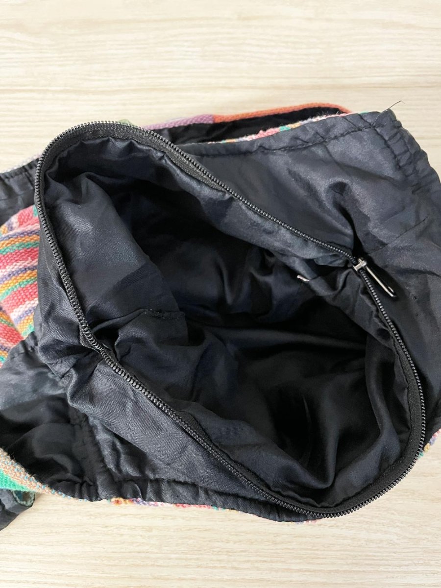 vintage 90s boho woven patchwork hippie bag - good market thrift store