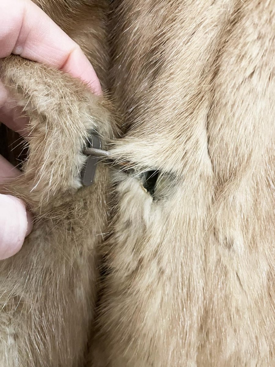 vintage st johns fur long mink coat - good market thrift store