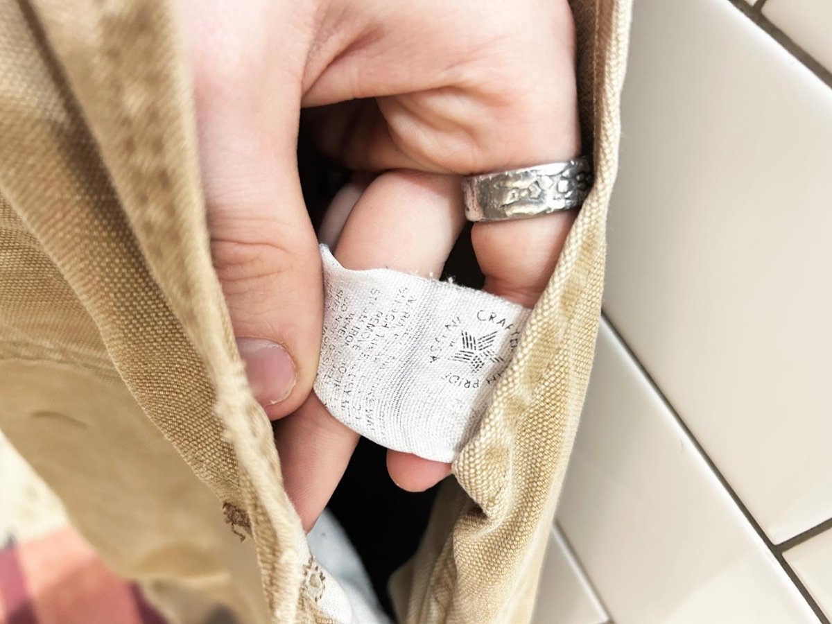 vintage 80s carhartt double knee union made overalls - good market thrift store