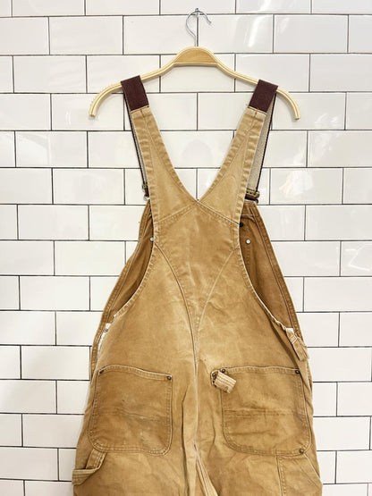 vintage 80s carhartt double knee union made overalls - good market thrift store