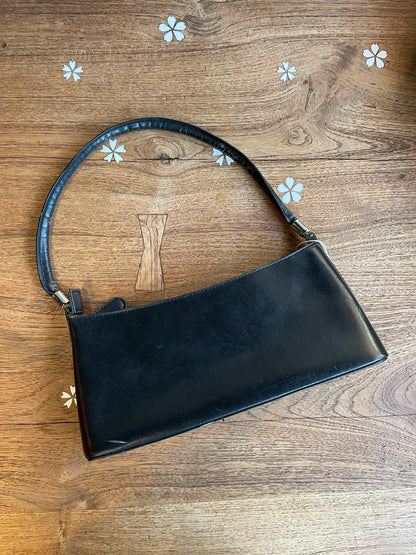 y2k veneto new york mini leather shoulder bag