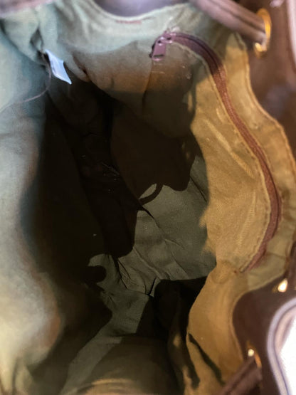 vintage 90s gloria vanderbilt leather bucket bag