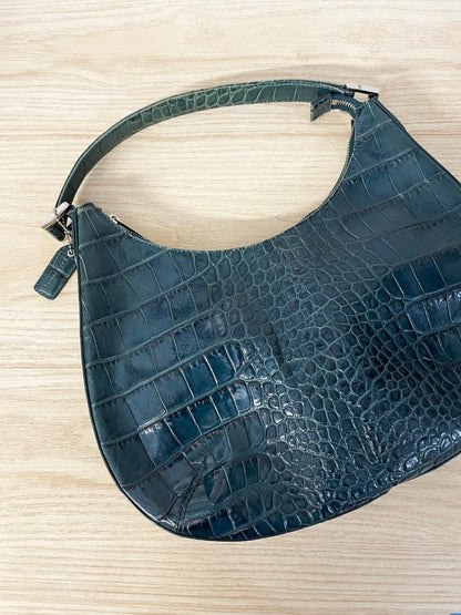 y2k danier snake embossed leather shoulder bag - good market thrift store