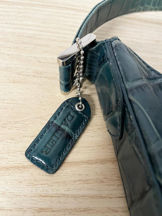 y2k danier snake embossed leather shoulder bag - good market thrift store