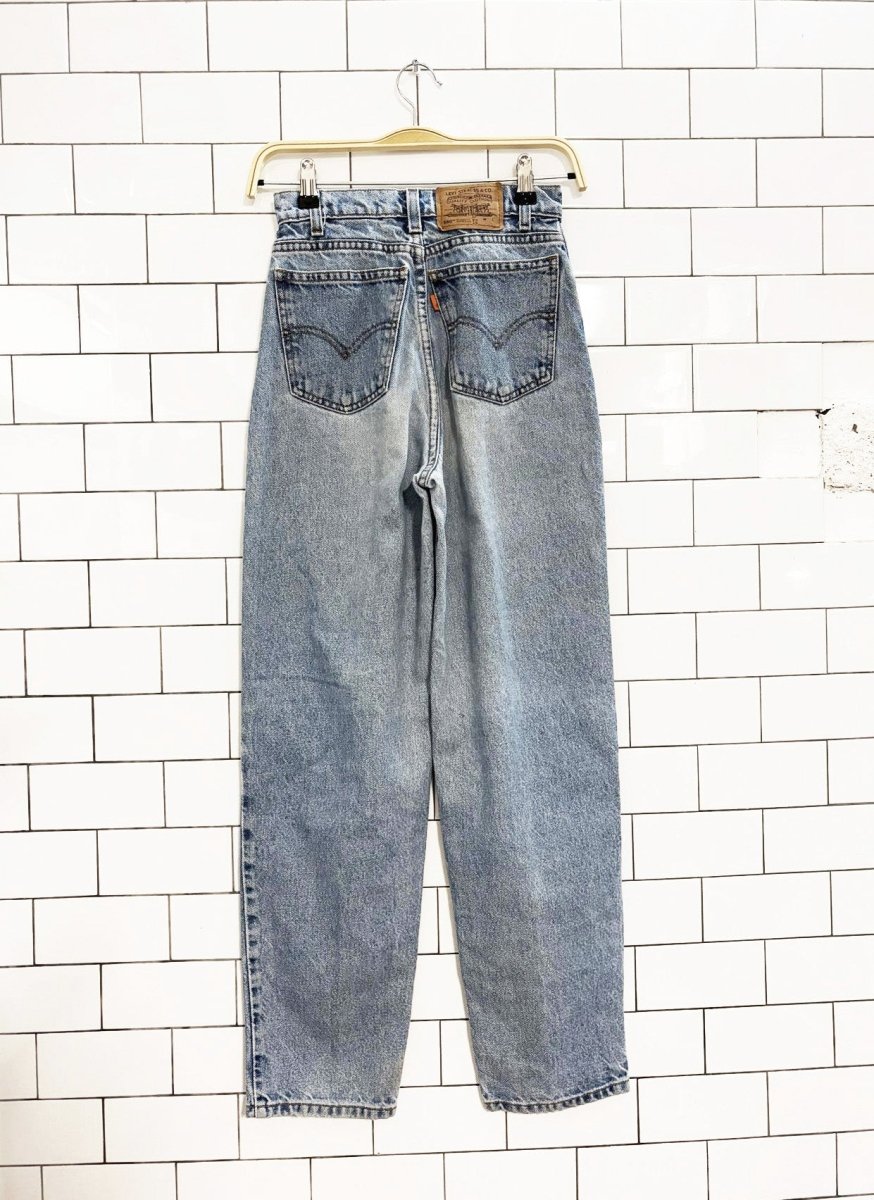 vintage 90s levis 550 orange tab relaxed fit loose jeans - good market thrift store