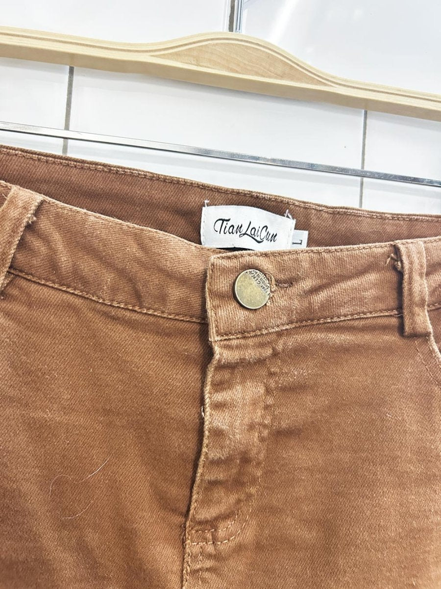 tian lai cun lined mini skirt - good market thrift store