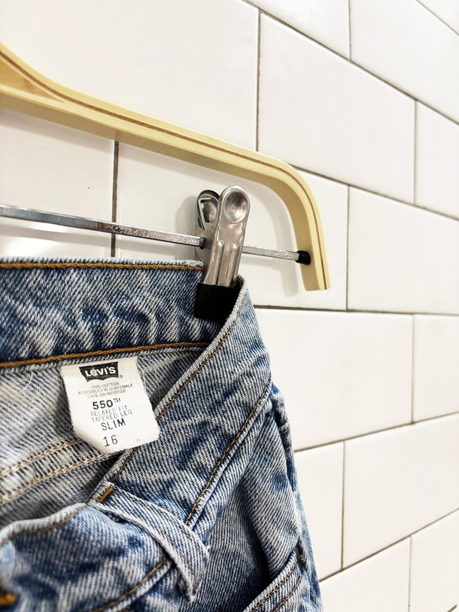 vintage 90s levis 550 orange tab relaxed fit loose jeans - good market thrift store