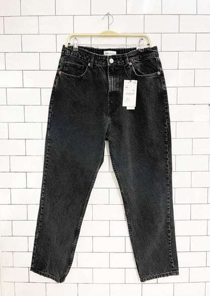 nwt zara high rise mom jean - good market thrift store