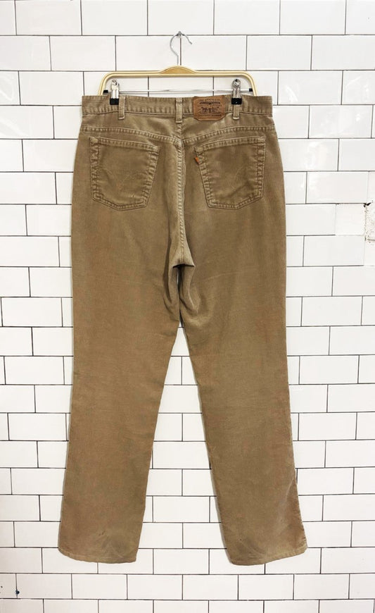 vintage 90s levis 506 orange tab corduroy pants - good market thrift store