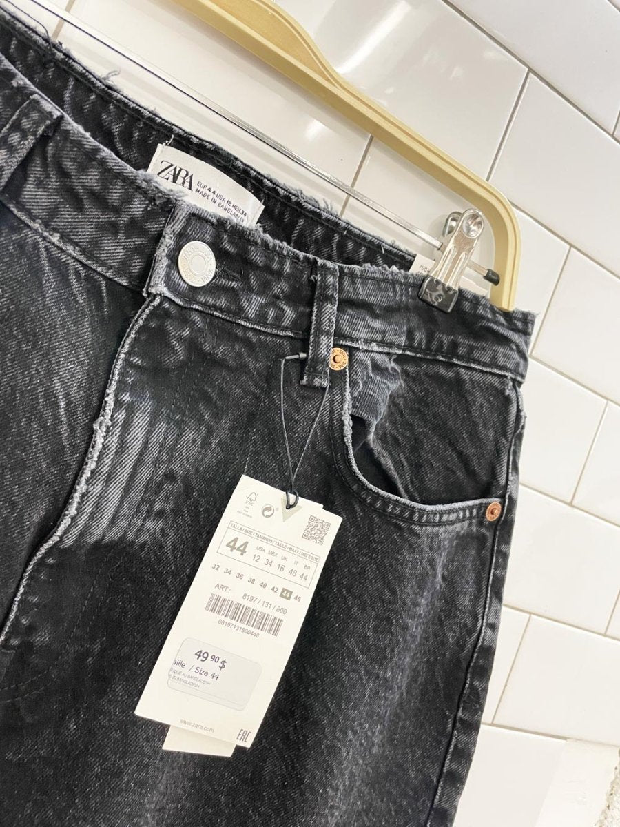 nwt zara high rise mom jean - good market thrift store