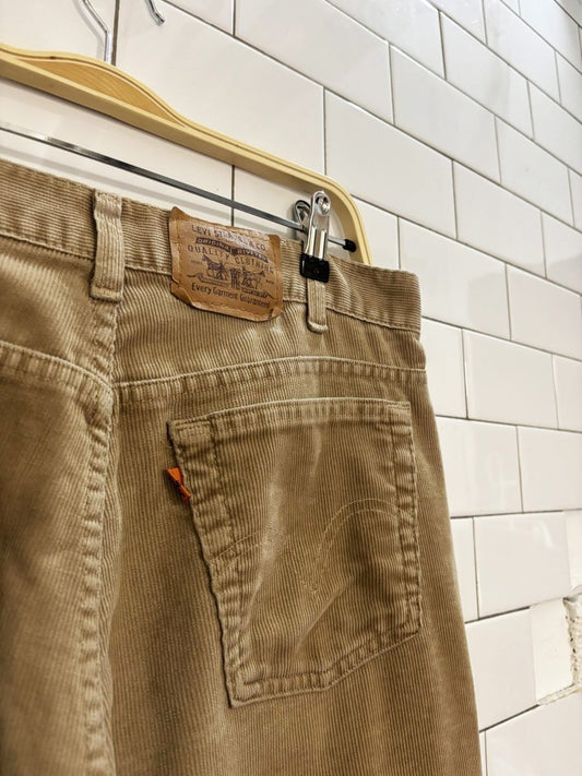 vintage 90s levis 506 orange tab corduroy pants - good market thrift store