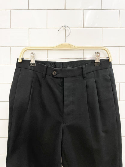 all saints wool blend pleated tapered trouser - good market thrift store