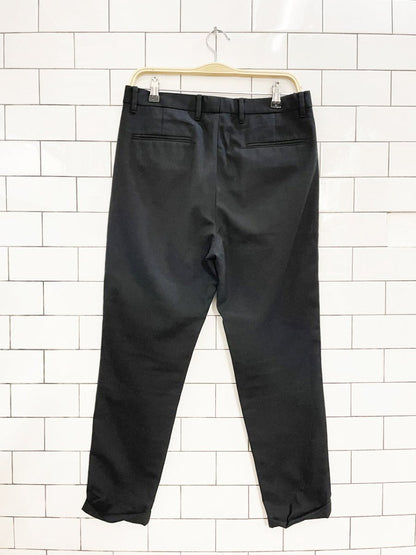 all saints wool blend pleated tapered trouser - good market thrift store