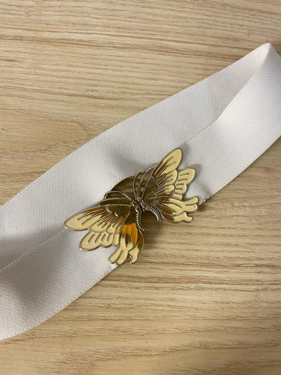 vintage butterfly hook dress belt - good market thrift store