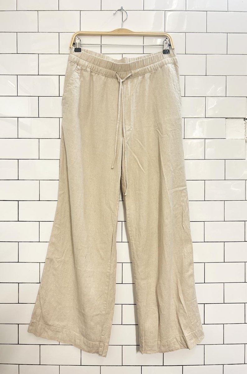 a new day linen high rise wide leg pants - good market thrift store